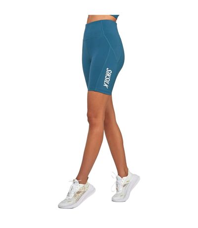 Cuissard de cyclisme essentials femme bleu sarcelle SikSilk