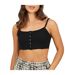 Haut Court Femme Noir Brave Soul-1