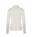 Pull Motif/style Tricoté Femme Blanc Minoti-3