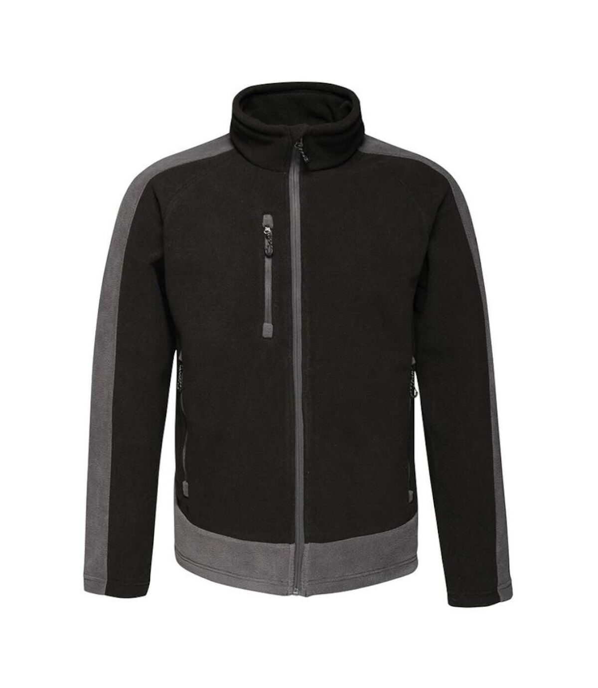 Regatta Mens Contrast 300 Fleece Jacket (Black/Seal Grey) - UTPC3319