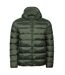 Tee Jays Unisex Adult Lite Hooded Padded Jacket (Deep Green)