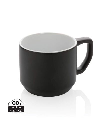 Modern ceramic 350ml mug one size black XD Collection