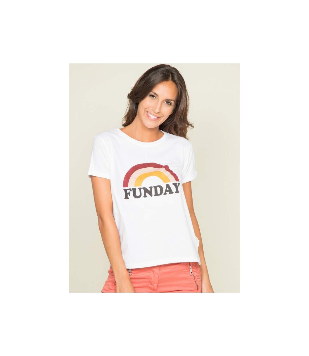 T-shirt col rond message FINA - Dona X Lisa-3