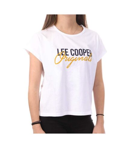 T-shirt Blanc Femme Lee Cooper Oumi - XS