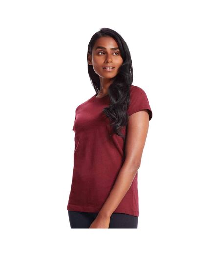 T-shirt essential femme bordeaux Mantis