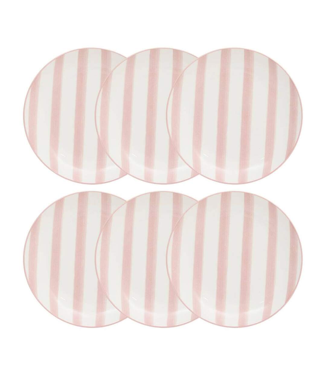 Lot de 6 Assiettes à Dessert Charlie 19cm Rose-1
