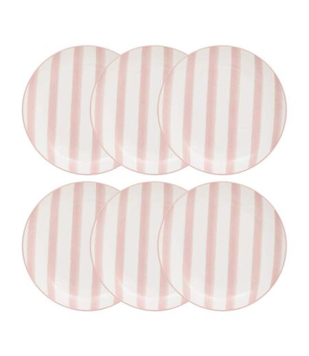 Lot de 6 Assiettes à Dessert Charlie 19cm Rose