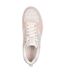 Baskets Sport Court Femme Blanc Cassé Rose Skechers-4