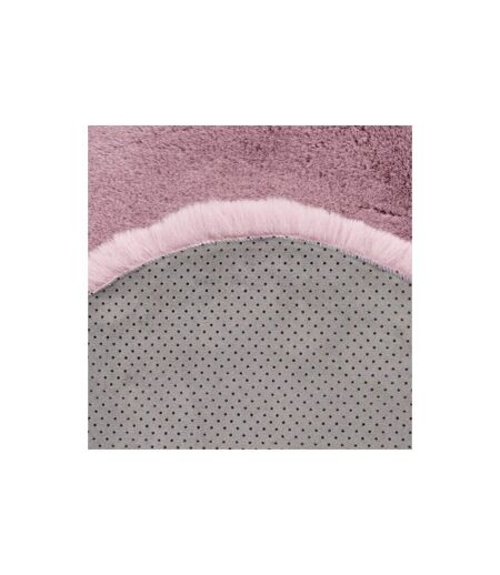 Tapis Uni Doux Poils Longs Rabbit 60x90cm Rose