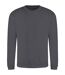 Sweat-shirt à col ras du cou pour hommes gris requin Awdis-1