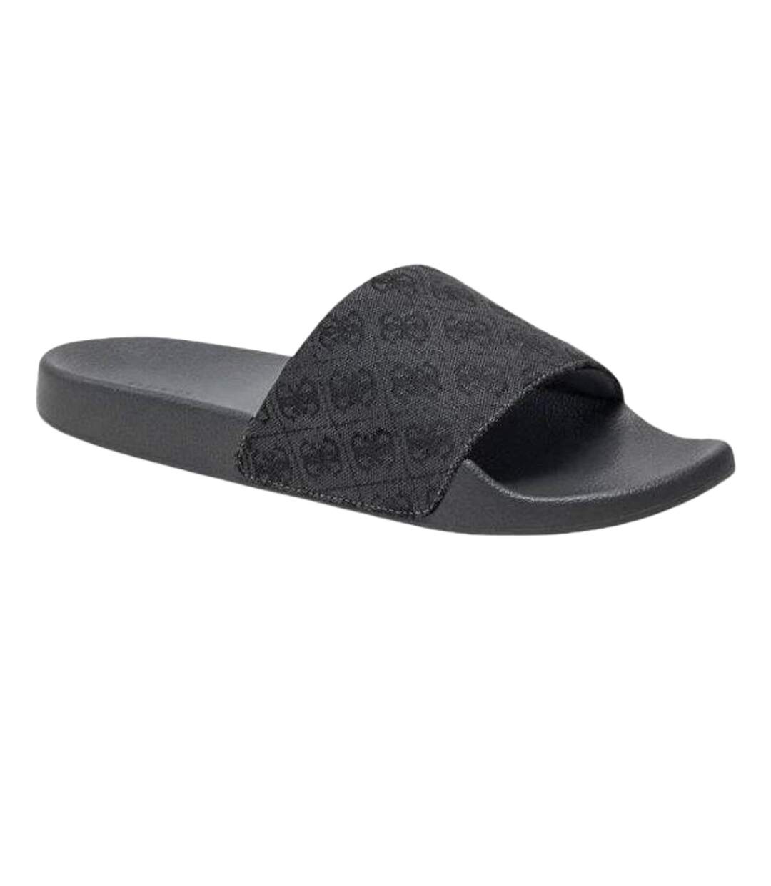 Claquettes Motif/style Logo Cobla Homme Gris Guess-1