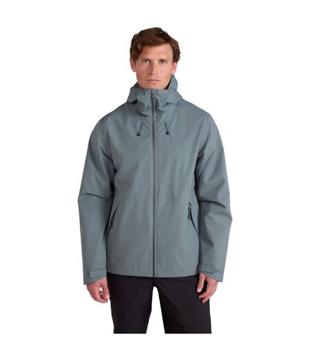 Mens hill packable waterproof jacket green Mountain Warehouse