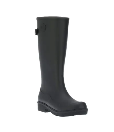 Womens/ladies Tall Wonderwelly Technology Wellington Boots Black Fit Flop