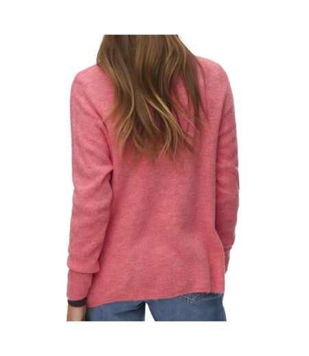 Pull corail femme vero moda crew