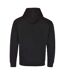 Sweat À Capuche Varsity Adulte Noir Vif Rouge Feu Awdis-3
