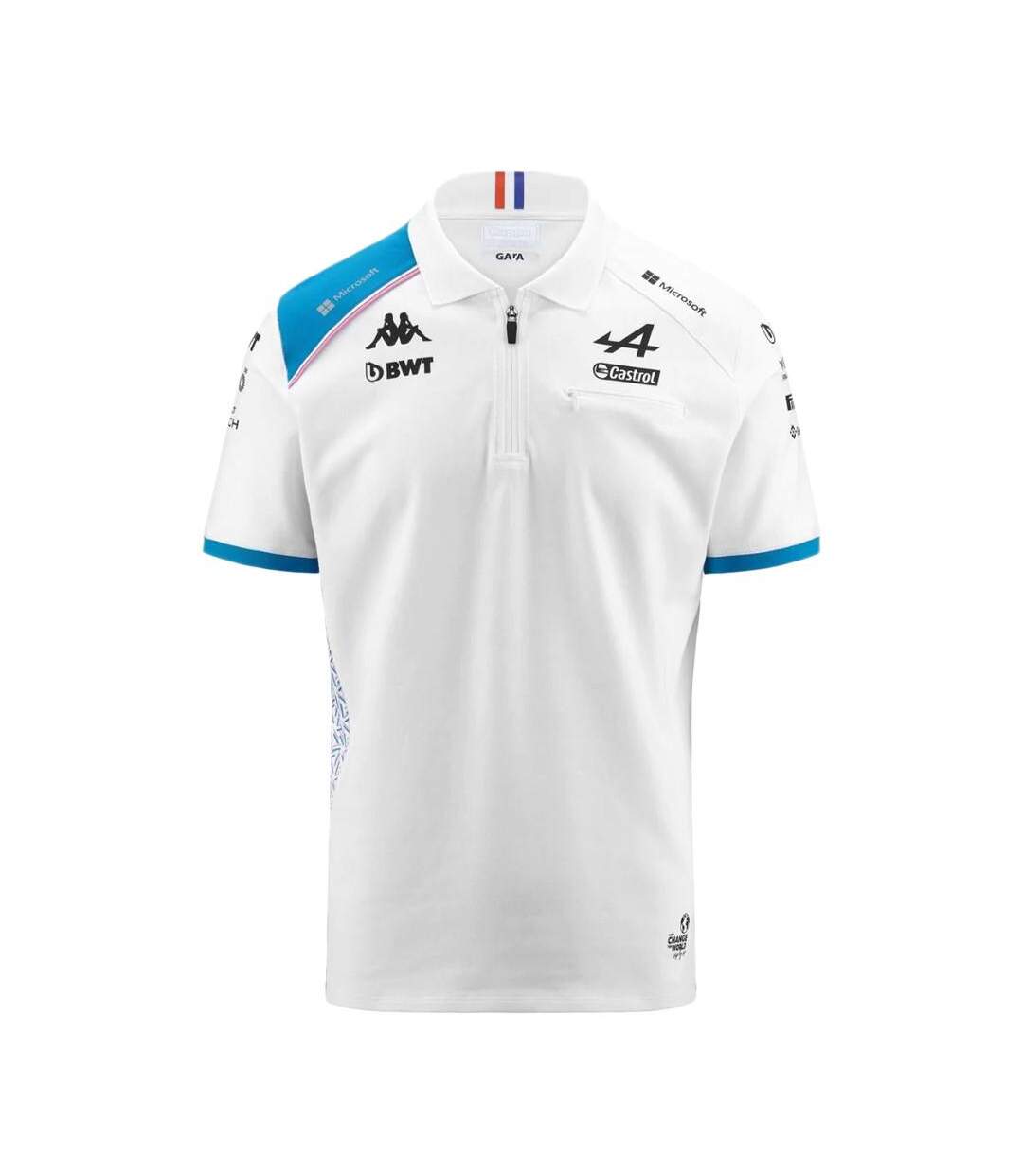 Polo Blanc Homme Kappa Acram Alpine F1 - 3XL-1