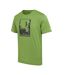 Regatta Mens Fingal Slogan III Vogelbeer Eagle T-Shirt (Piquant Green)