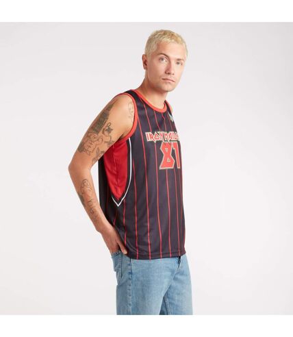 Amplified Mens Killers Iron Maiden Basketball Jersey (Black/Red) - UTGD1007