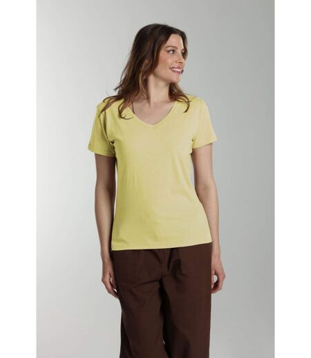 Tee shirt col v manches courtes femme Maddy Popcorn| Gerard Pasquier