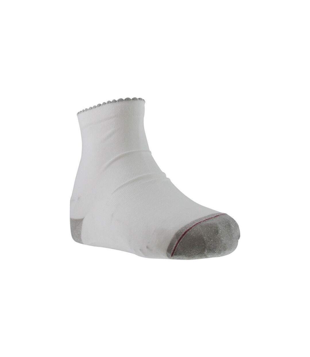 LABONAL Chaussettes Femme TALON POINTE BRILLANT Blanc