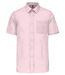 Chemise popeline manches courtes - K551- rose clair - homme