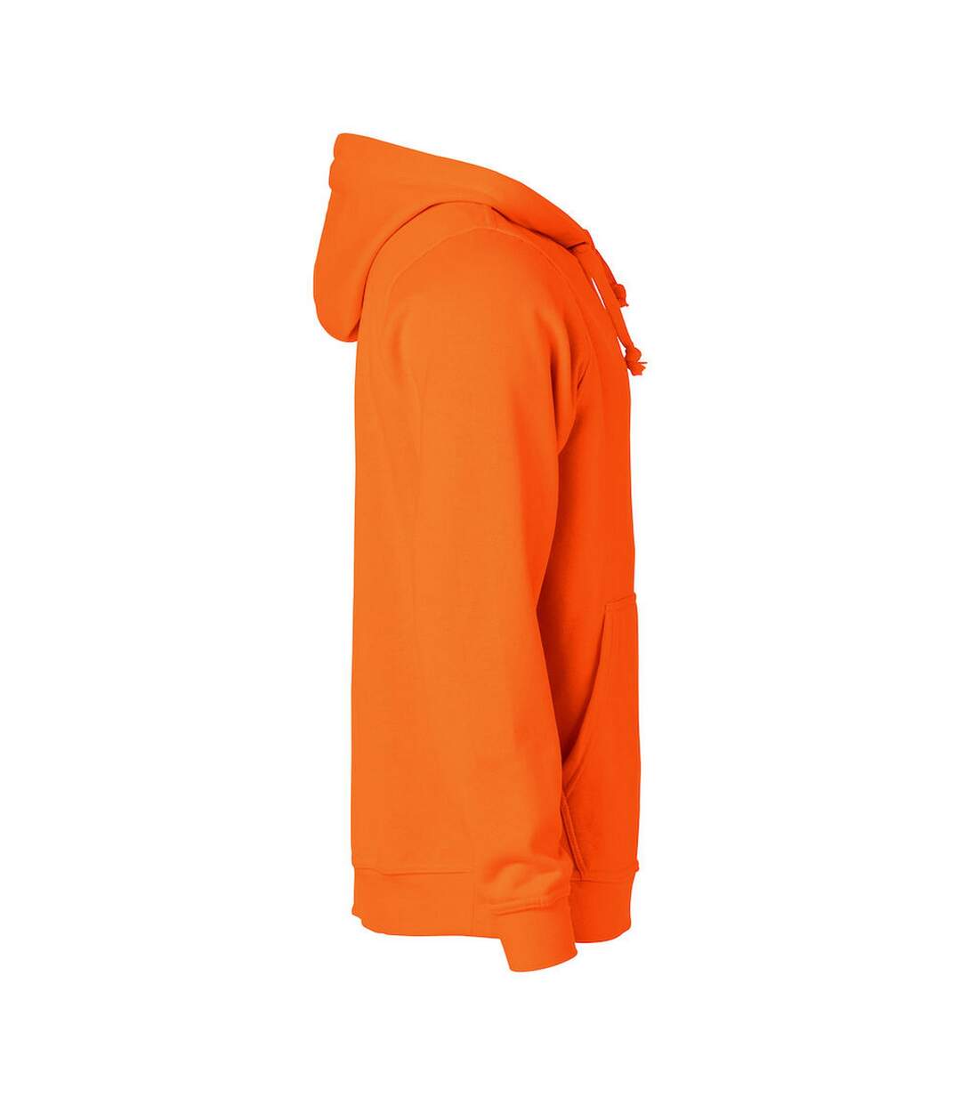 Sweat À Capuche Basic Adulte Orange Fluo Clique-4
