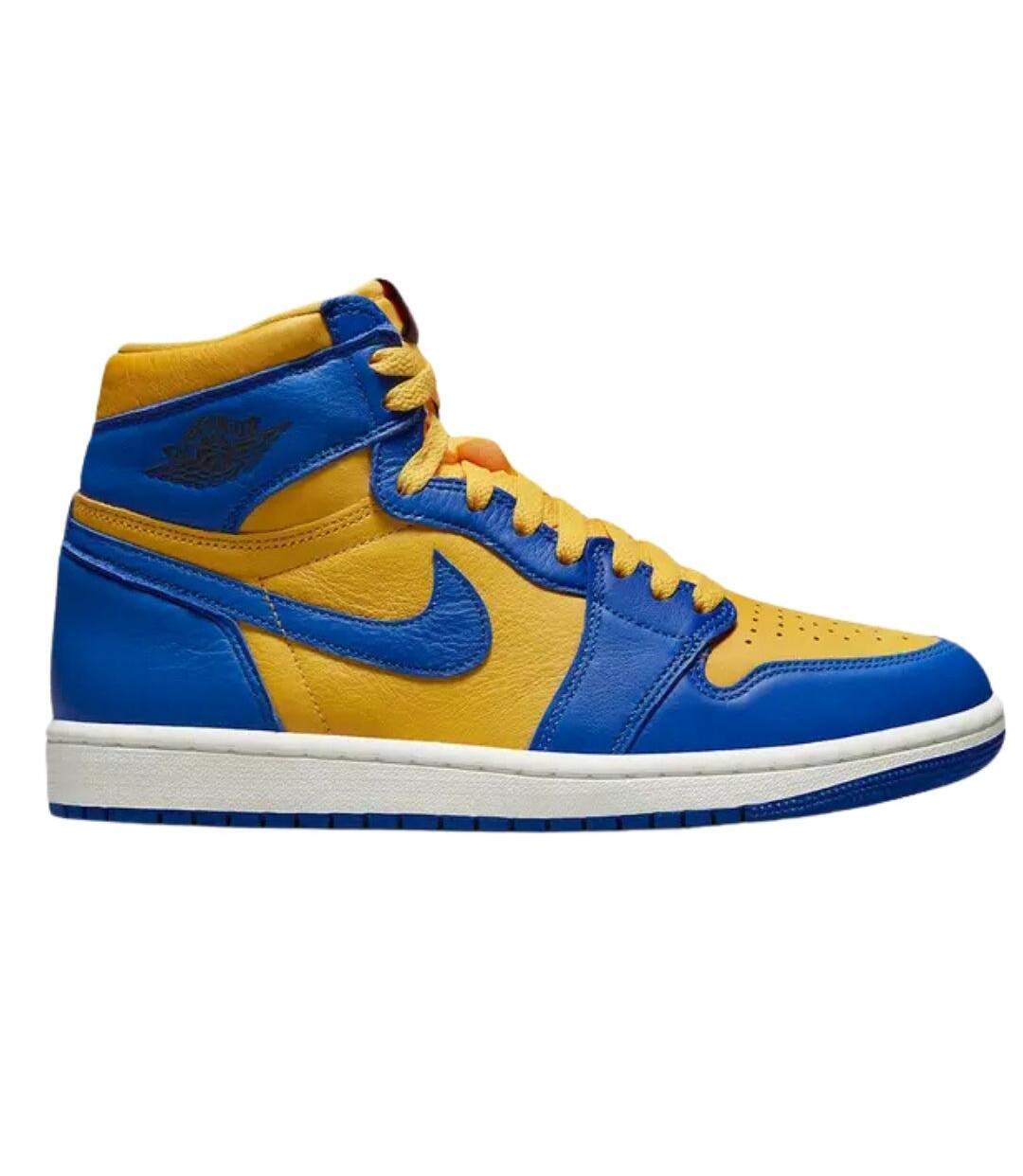 Baskets Air Jordan Adulte Jaune Bleu Nike-2