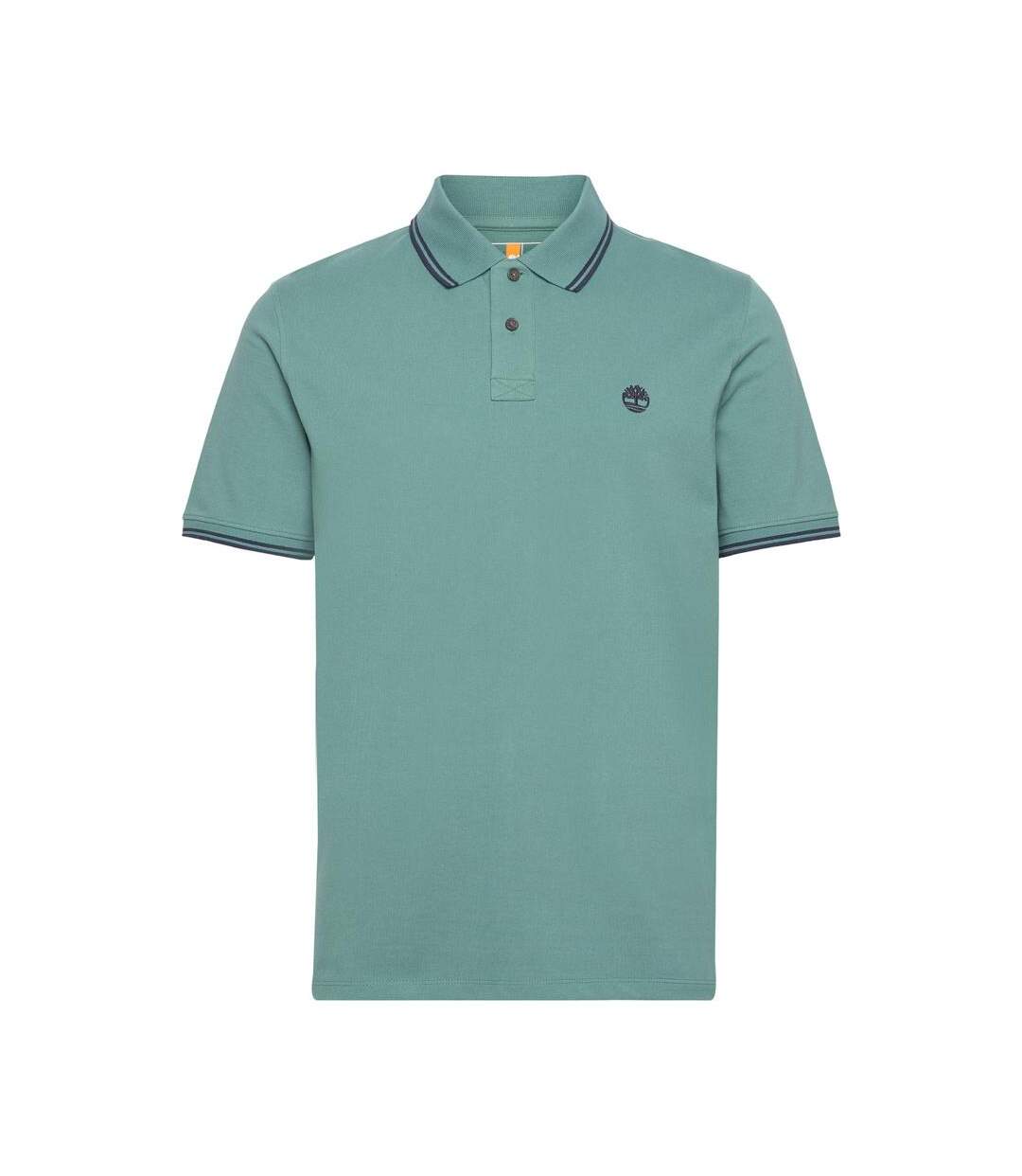 Polo vert foncé homme timberland oxford - l-1