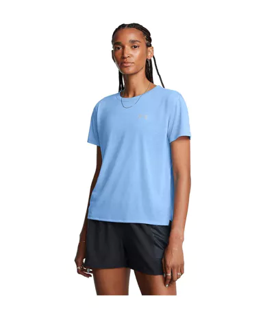 T-shirt Manches Courtes Course À Pied Launch Trail Femme Bleu Under Armour