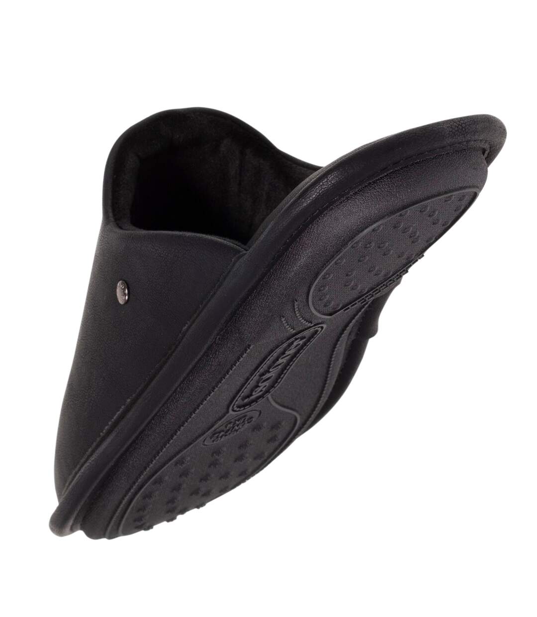 Isotoner Chaussons Mules homme ultra confortables et léger effet faux cuir-5
