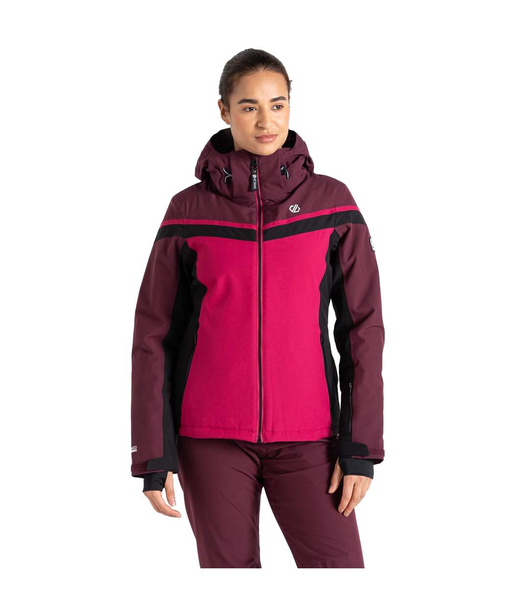 Blouson de ski flurry femme rose baie / figue Dare 2B-4