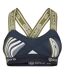 Womens/ladies Dnamic Speed Sports Bra Blue Skins-1