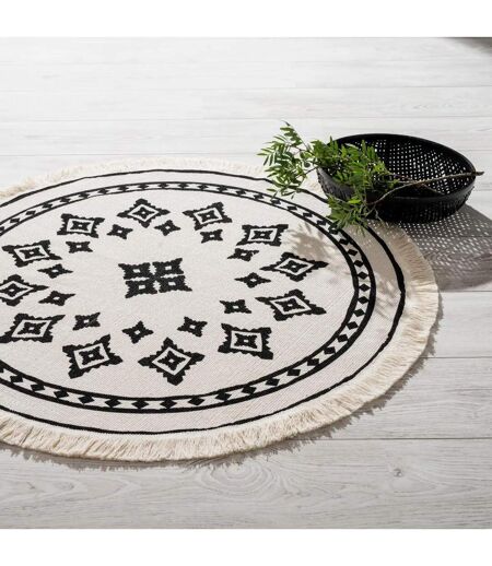 Tapis de Salon Nomade 90cm Beige