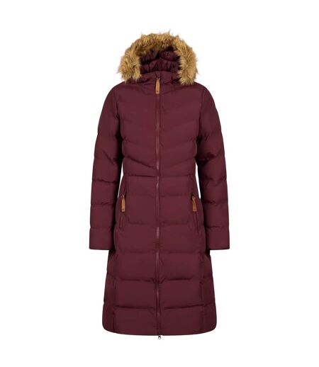 Doudoune Longue Audrey Femme Bordeaux Trespass