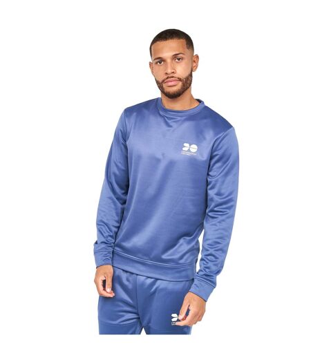 Haut De Survêtement Langtons Homme Bleu Indigo Crosshatch