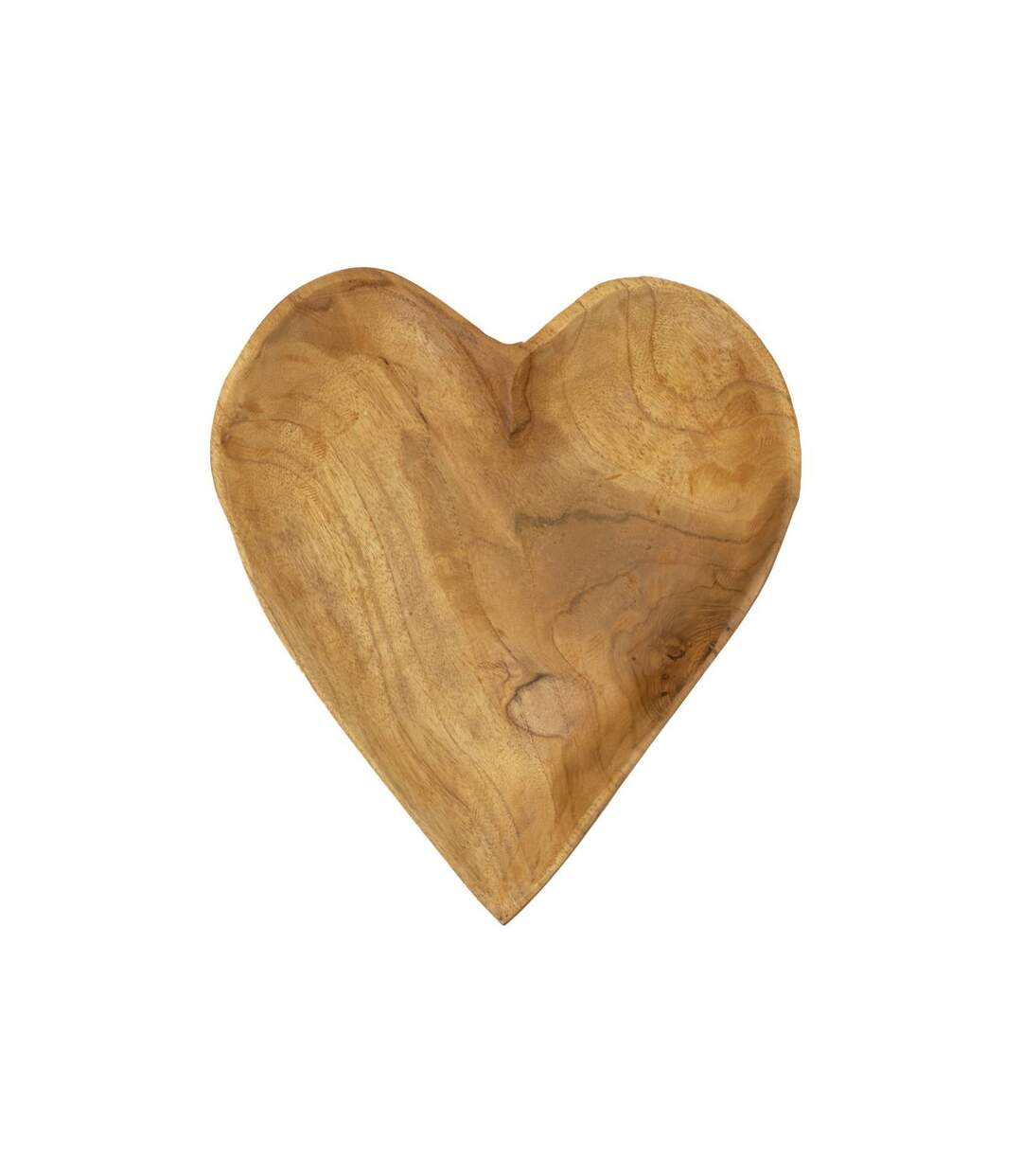 Vide-Poche Cœur en Bois Kiha 29cm Naturel-1