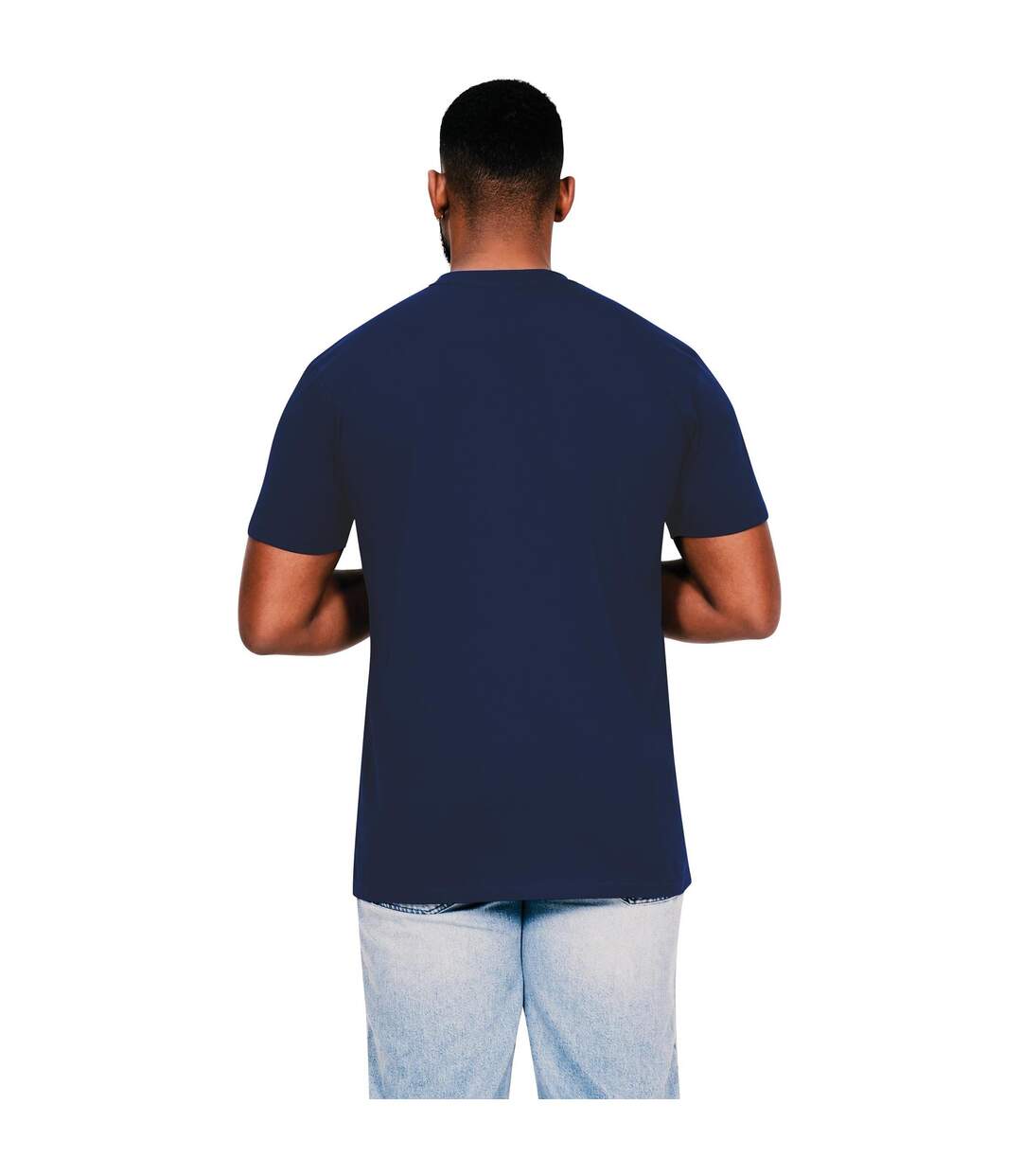 T-shirt adulte bleu marine Casual Classics-2