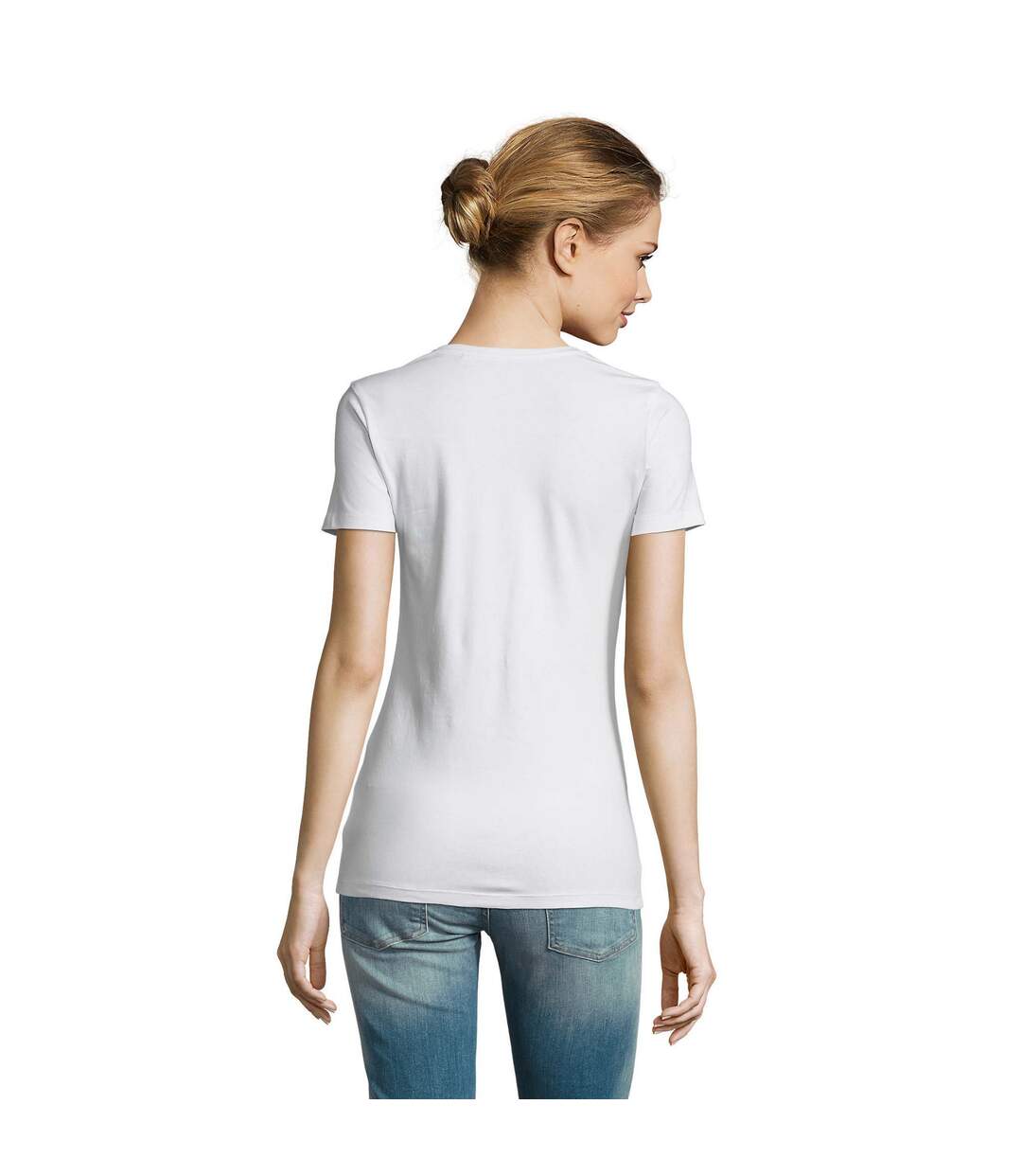 T-shirt Millenium Femme Blanc SOLS-2