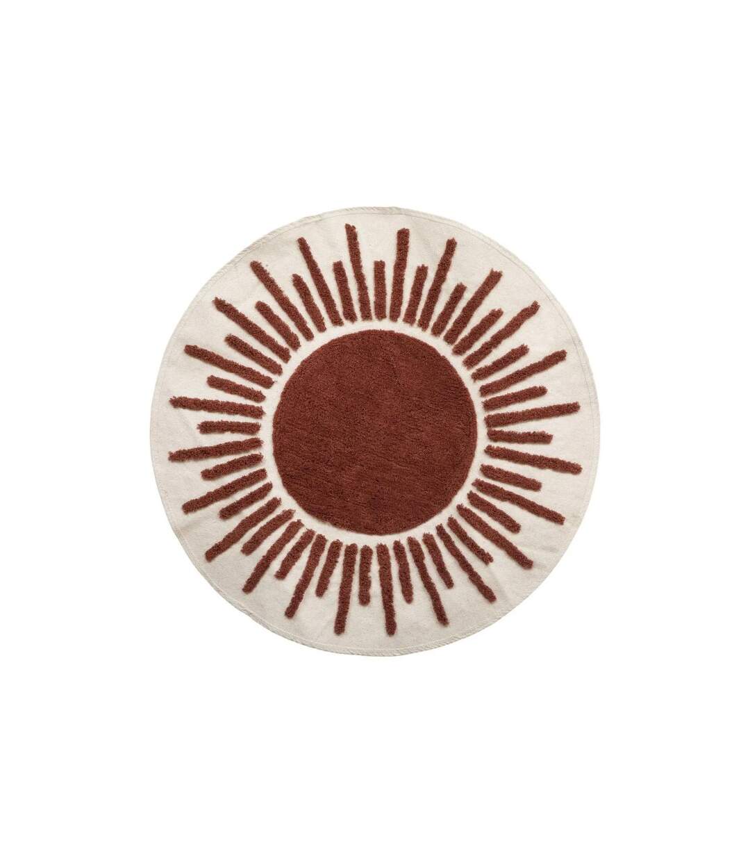 Tapis Tufté Déco Alicante 90cm Ivoire & Marron-1