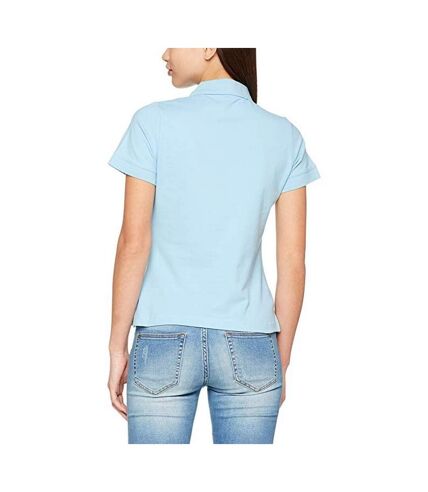 Fruit Of The Loom Ladies Lady-Fit Premium Short Sleeve Polo Shirt (Sky Blue)