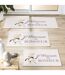 Tapis Déco Imprimé Happiness 50x120cm Beige-4
