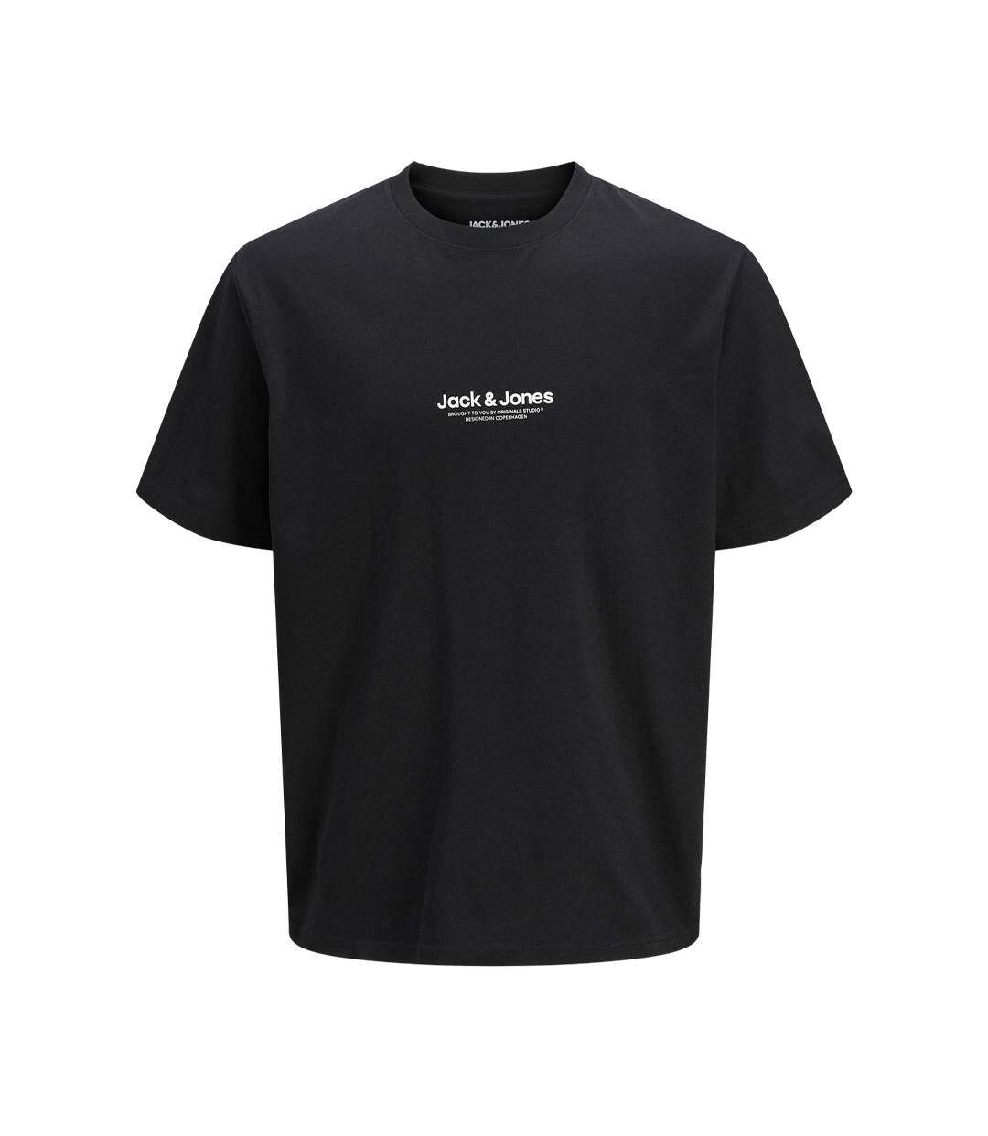 T-shirt noir homme jack & jones whvesterbro - l-1