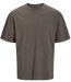 T-shirt oversize mc - JACK&JONES - Unisexe - JJ3911 - marron falcon