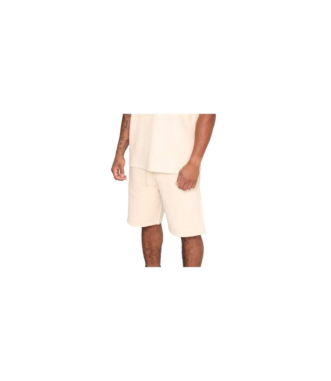 Short De Jogging Homme Sable Blank Essentials-1