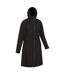 Womens/ladies hilltop extra long waterproof jacket black Mountain Warehouse-4