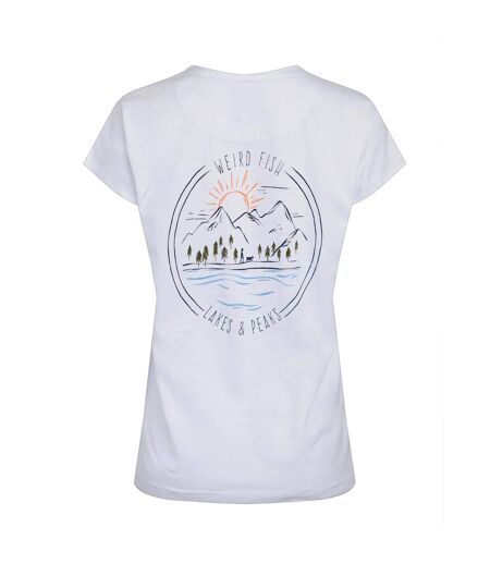 T-shirt wander femme blanc Weird Fish