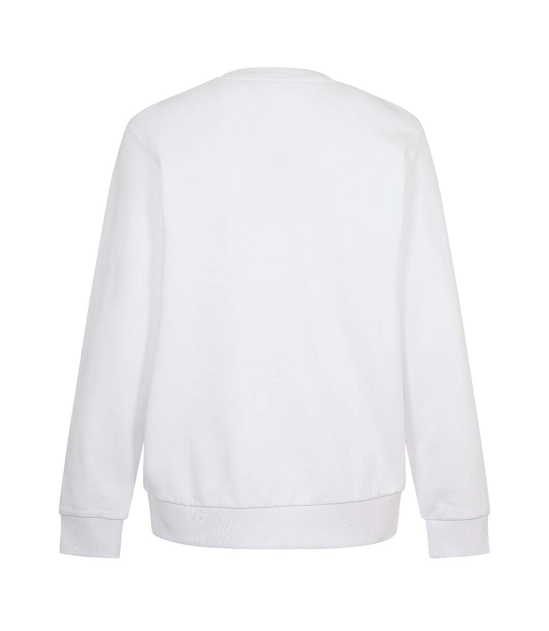 Mens Soleri 88 Ribbed Crew Neck Sweatshirt White Boss-2