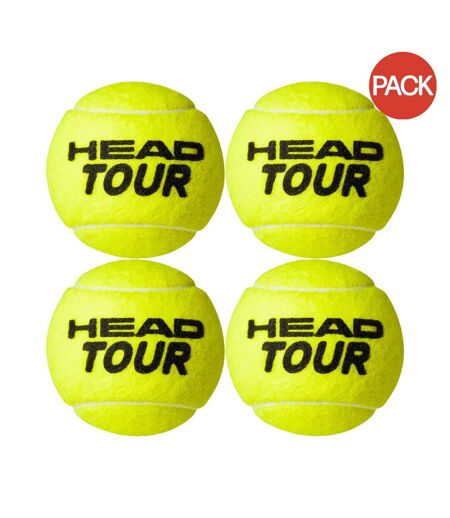 Balles de tennis tour taille unique jaune Head