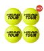 Balles de tennis tour taille unique jaune Head