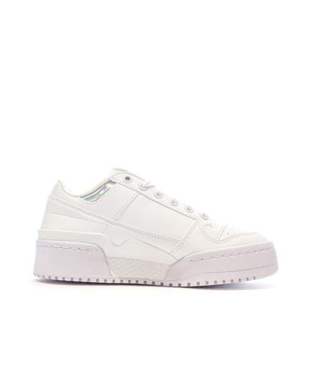 Baskets blanches femme adidas forum bold